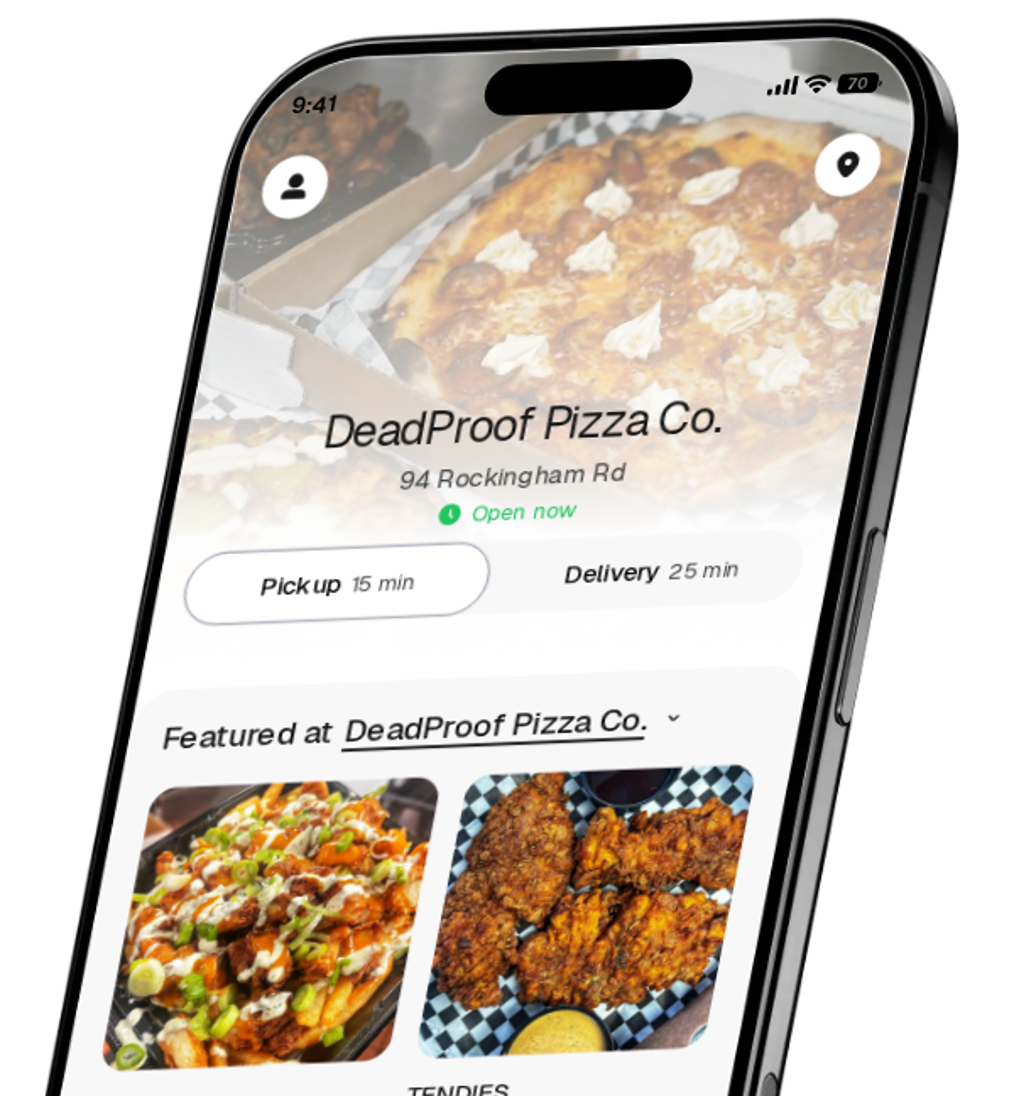 DeadProof Pizza Co. app preview